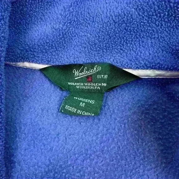 Women’s Woolrich Full Zip Fleece Jacket Size M - Picture 5 of 12